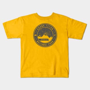 Grand Teton National Park Travel Series Kids T-Shirt